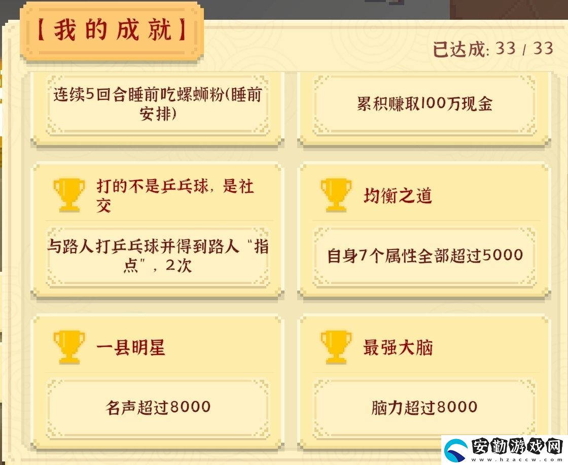 我獨(dú)自生活全成就攻略
