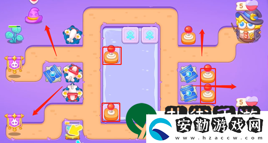 保衛(wèi)蘿卜4阿波與魔法寶藏第67關通關攻略