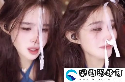 美女主播直播間展示演技