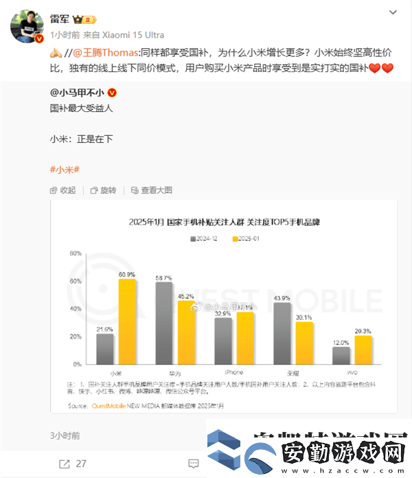小米國(guó)補(bǔ)關(guān)注度登頂！王騰揭秘