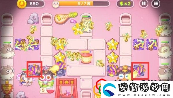 保衛(wèi)蘿卜4秋妃傳第5關(guān)怎么玩