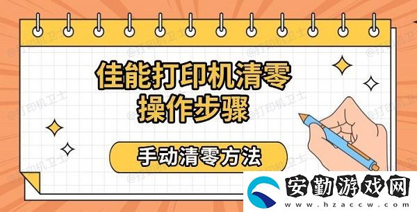 佳能打印機清零操作步驟