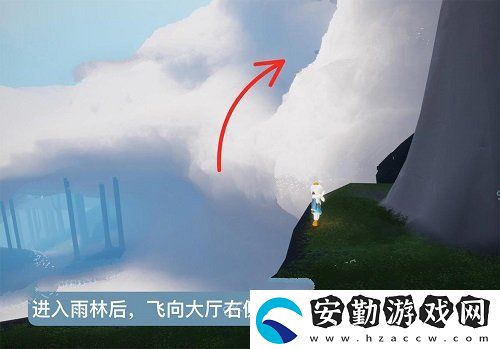 光遇風(fēng)行向?qū)恢霉ヂ?></p><p>2、第二步需要玩家飛到空中的位置看到一個(gè)大門，這里需要玩家解鎖了一個(gè)禁閣先祖。</p><p style=