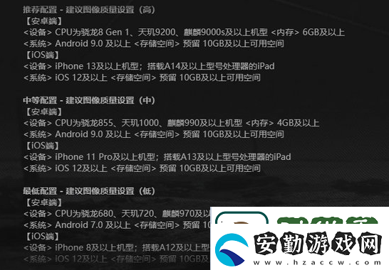 來自星塵配置要求是什么