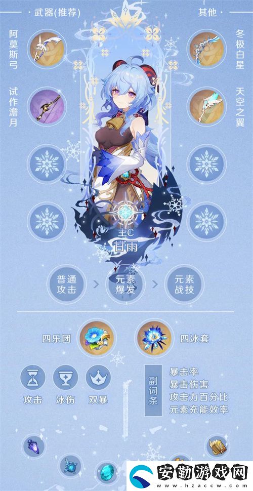 原神2.4甘雨怎么配裝