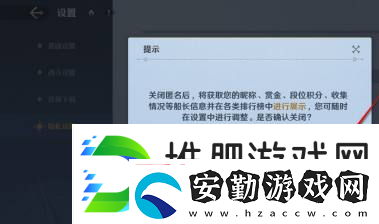 航海王壯志雄心排行榜信息匿名不顯示設置方法航海王壯志雄心排行榜信息匿名不顯示怎么設置